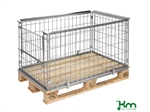 Gitterramme, nedf�ldbar Kortside, L1220xB820xH640mm