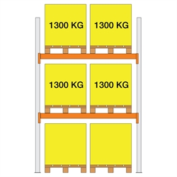 Pallereol startfag XS30 2000x1100x1850 2 bærelag (1300kg/pl)
