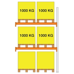 Tilbygn. XS10 3000x1100x1850 2 bærelag (1000kg/pl)