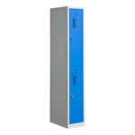 Garderobebox SMS102 1x2 grå/blå