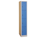 Garderobebox SMS104 1x4 grå/blå