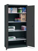 Kemikalieskab KS-1 4  galv. hylder Grå 7016