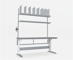 Pakkebord W300 2000x800, EL-hæve/sænke, Laminat